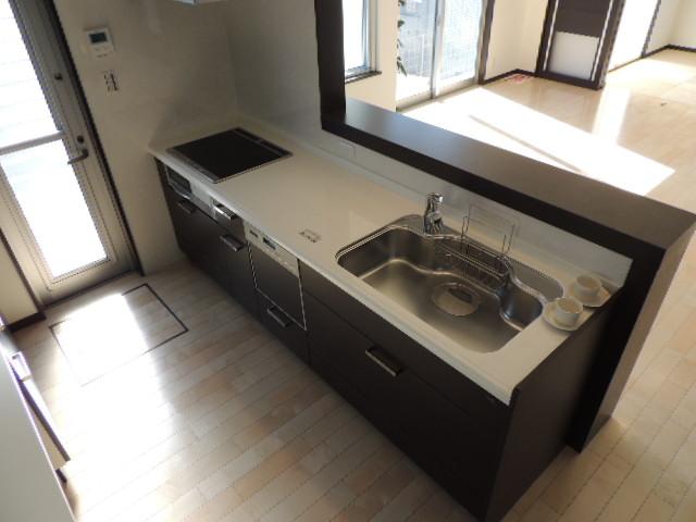 Kitchen. IH cooking heater, Dishwasher is basic. 