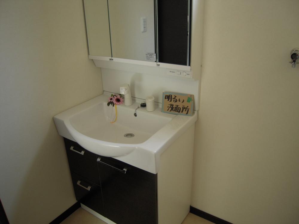 Wash basin, toilet. Bright and clean