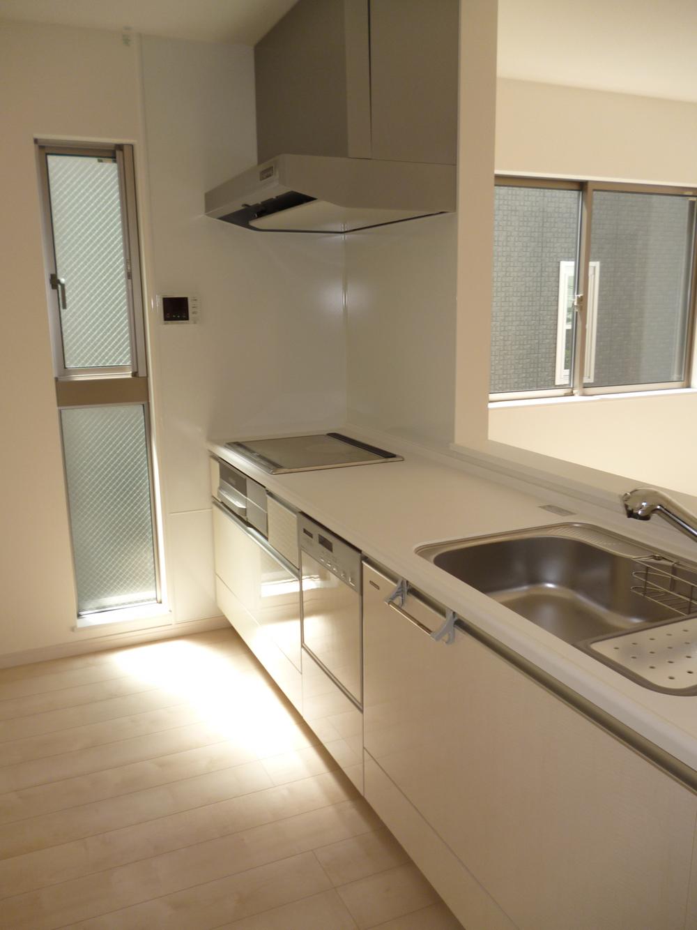 Kitchen. Since we have taken the daylighting, The kitchen is also bright.
