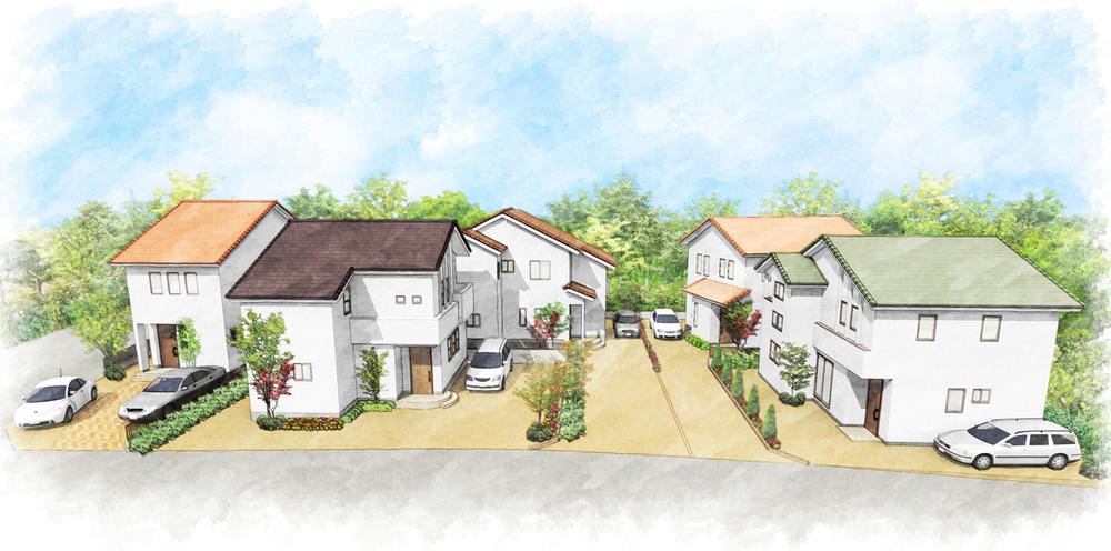 Building plan example (Perth ・ appearance). Cityscape image Perth