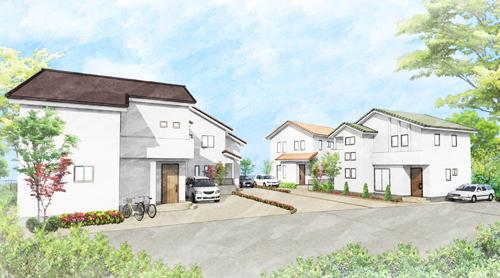 Building plan example (Perth ・ appearance). Cityscape image Perth