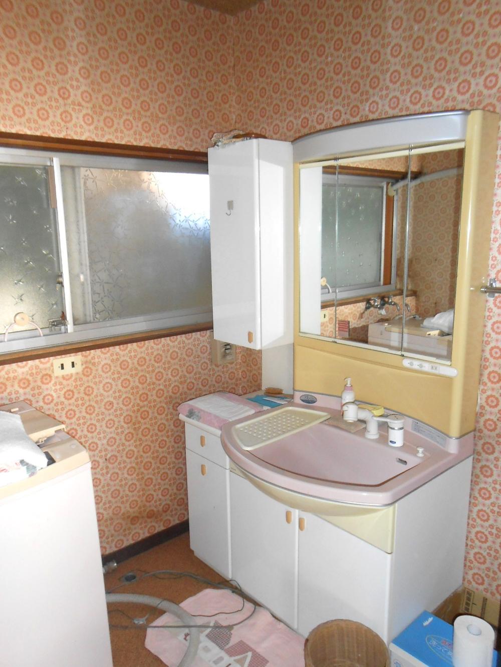 Wash basin, toilet. Vanity of large ball