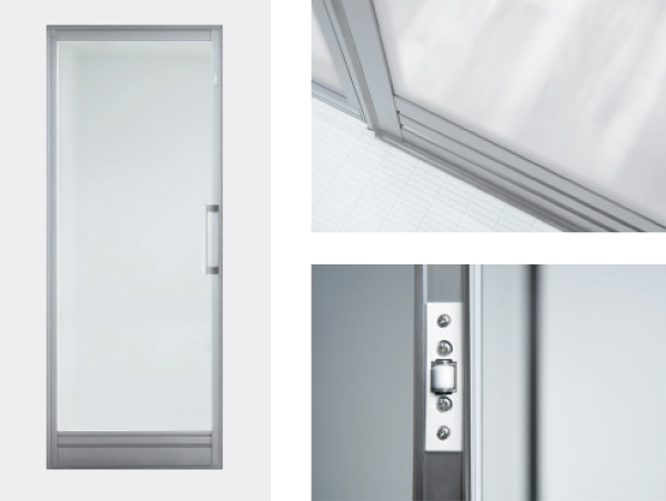 Bathing-wash room.  [Light Indoor] There is no need to turn the handle, You can push and pull only a smooth opening and closing operation. Also bathroom side step of the frame and the door surface material is small, It is easy to clean.