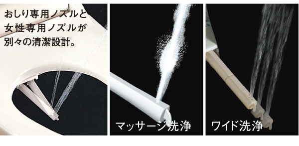 Toilet.  [Shower toilet] Adopt a multi-functional shower toilet.