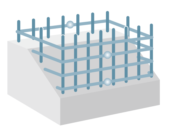 Building structure.  [Excellent in earthquake resistance, Adopt a welding closed hoop ※ ] The pillar is the main structure of the building, It was welded in advance factory Hoops, Adopt a welding closed hoop. Unlike the traditional method to hook shape by bending rebar, There is no joint, You can enhance the toughness of the pillars, You can realize a highly earthquake-resistant pillar.  ※ Except part (conceptual diagram)