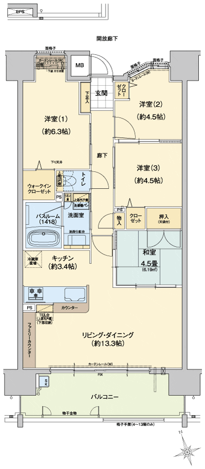 Floor: 4LDK, occupied area: 76.35 sq m, Price: 21,180,000 yen ~ 25,080,000 yen