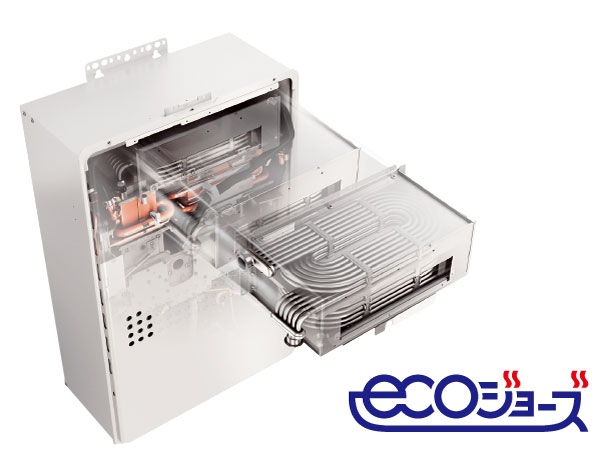 Other.  [Environmentally friendly, Adopt an economic eco Jaws] Re-use about 200 ℃ of the exhaust heat that is discharged from the water heater upper portion in the air. About 95% of the thermal efficiency eco Jaws was pulled up to the (company's conventional about 80%), About 12% cut in CO2 emissions. Minute that thermal efficiency is raised, It reduces the usage of gas, Compared to the company's conventional water heater, Very economical gas fee is reduced. Friendly hot water supply system is also in the household with the environment. (Conceptual diagram)