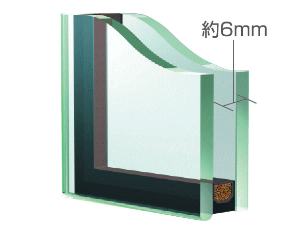 Other.  [Double-glazing also be UP prevents thermal efficiency condensation] By the air layer to exhibit excellent thermal insulation effect than single flat glass, It enhances the cooling and heating effect. Condensation of the glass surface will also be suppressed. (Conceptual diagram)