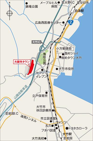 Local guide map.  ※ Near the guide map