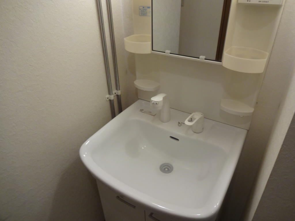 Washroom. It can be dressed with a clean wash basin!