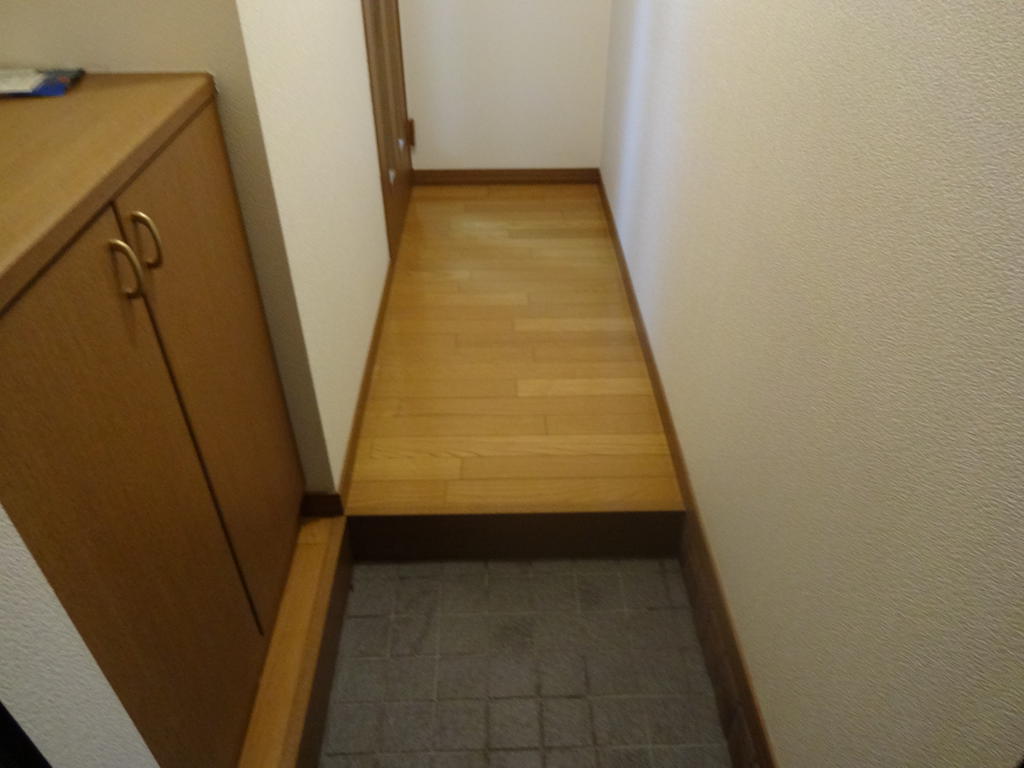 Entrance. There is a shoebox, You can also stored securely shoes!