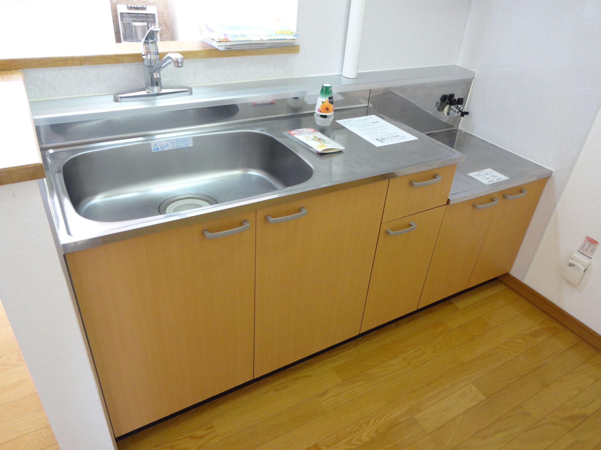 Kitchen. Sink is large convenient kitchen!