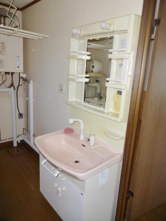 Washroom. Worry busy time of the morning with a shampoo dresser! 