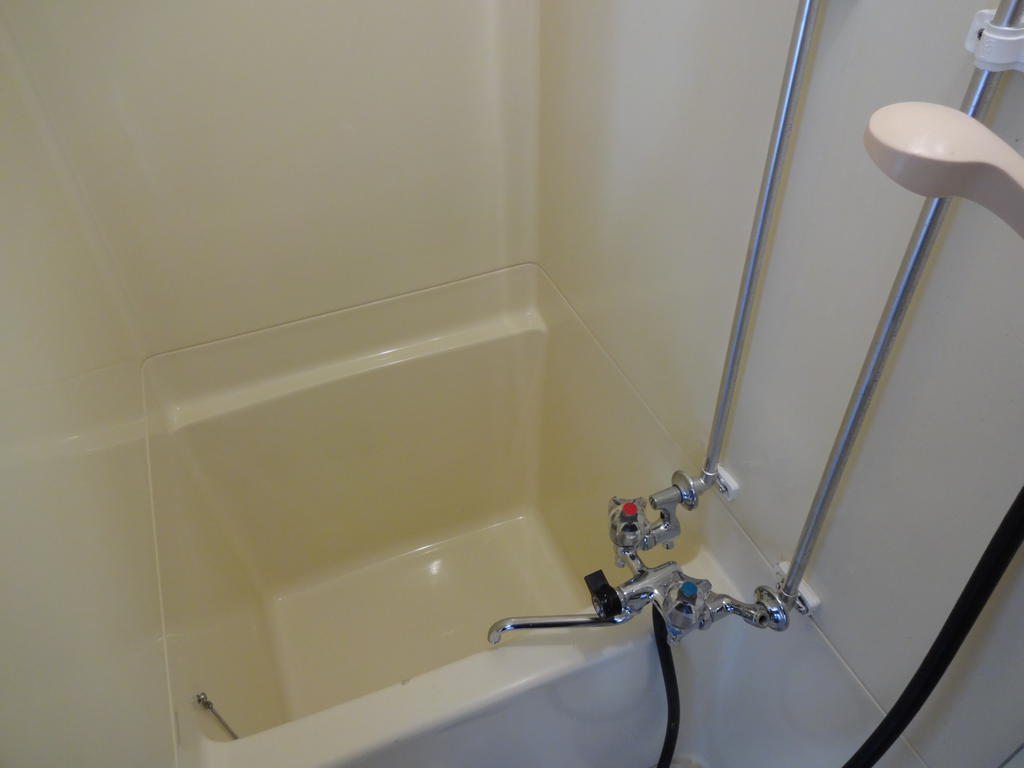 Bath. Cold day Let's warm up in the bathtub