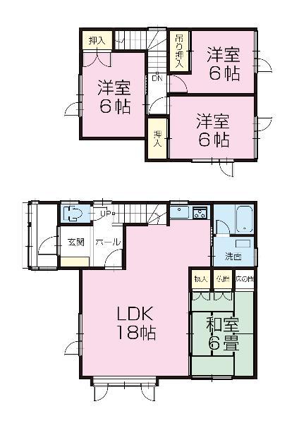Floor plan. 16.8 million yen, 4LDK, Land area 236.35 sq m , Building area 90.72 sq m ■ Mato of 4LDK ~ It is recommended for the love tatami there Japanese-style room 2 ~