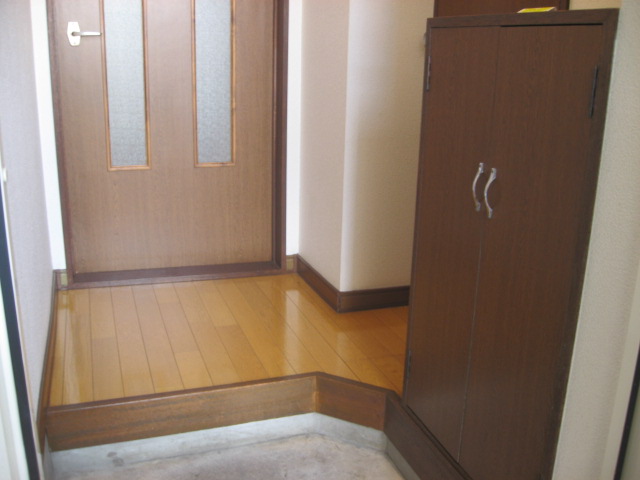 Entrance. Easy also organize shoes in a large shoebox