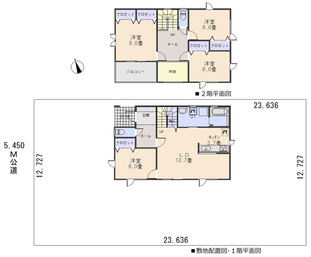 Floor plan. 22,980,000 yen, 4LDK, Land area 300.82 sq m , Building area 112.62 sq m