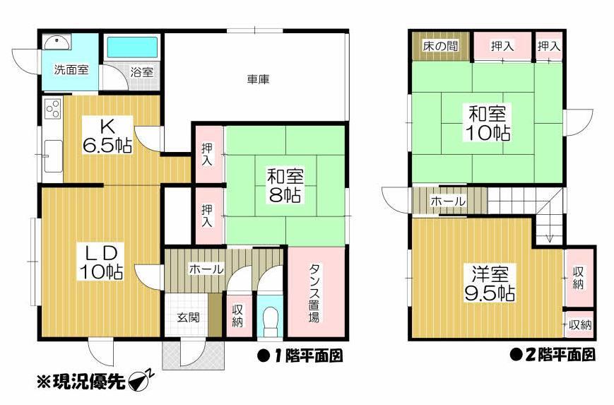 Floor plan. 13.8 million yen, 3LDK, Land area 220.79 sq m , Building area 126.69 sq m
