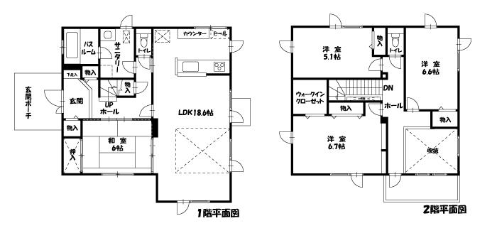 Floor plan. 24,800,000 yen, 4LDK, Land area 212.4 sq m , Building area 121.68 sq m