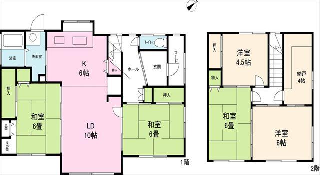 Floor plan. 5.6 million yen, 5LDK+S, Land area 317.77 sq m , Building area 110.97 sq m