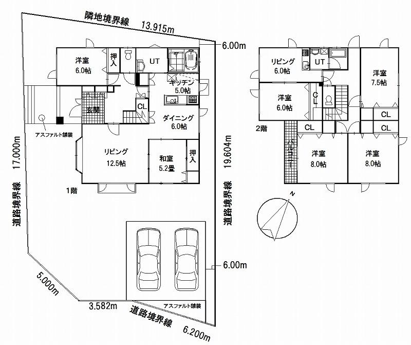 Floor plan. 10.8 million yen, 5LDK + S (storeroom), Land area 258.51 sq m , Building area 174.72 sq m