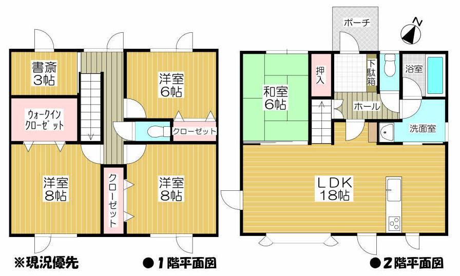 Floor plan. 12.5 million yen, 4LDK + S (storeroom), Land area 260.61 sq m , Building area 119.24 sq m