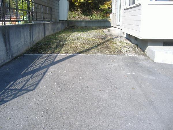 Parking lot. Car three parking spaces