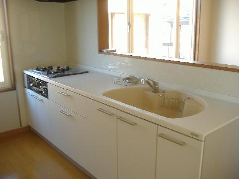 Kitchen. Bright face-to-face kitchen