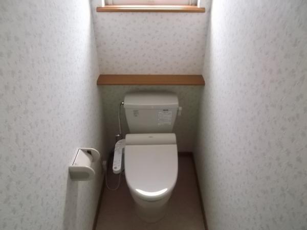 Toilet. Toilet shiny new