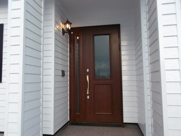 Entrance. Stylish entrance door