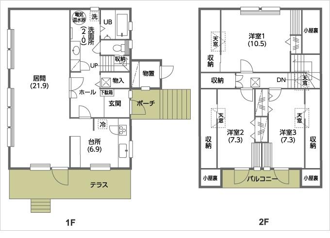 Floor plan. 29,800,000 yen, 3LDK, Land area 475.81 sq m , Building area 128.2 sq m
