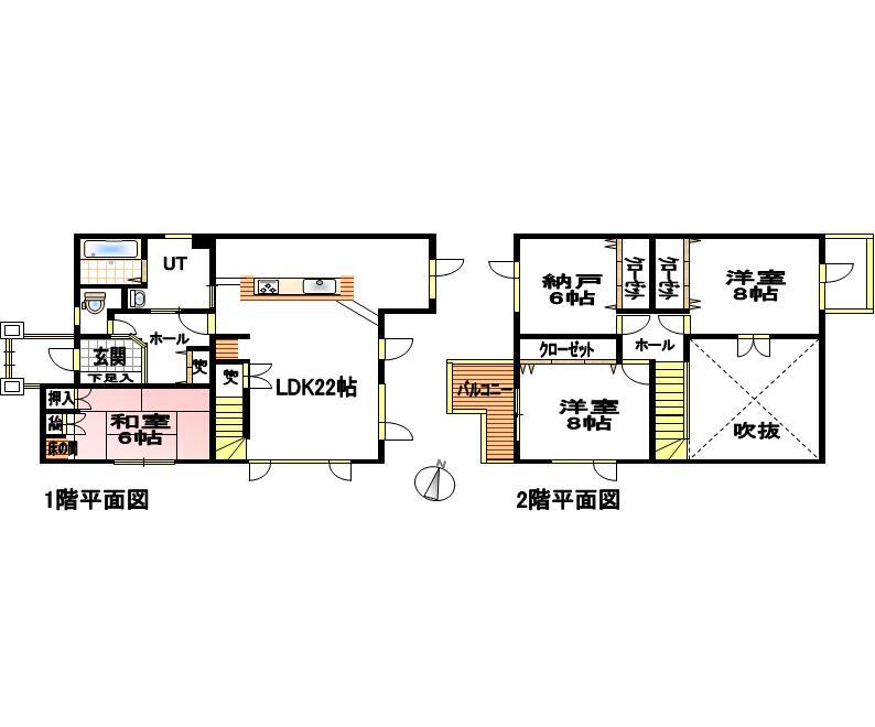 Floor plan. 16.5 million yen, 3LDK + S (storeroom), Land area 206.97 sq m , Building area 123.79 sq m