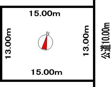 Compartment figure. 4.95 million yen, 3LDK, Land area 195.02 sq m , Building area 90.06 sq m