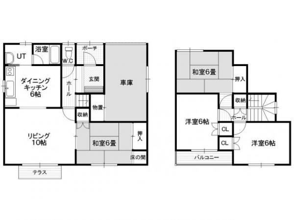Floor plan. 7.8 million yen, 4LDK, Land area 234.19 sq m , Building area 107.64 sq m