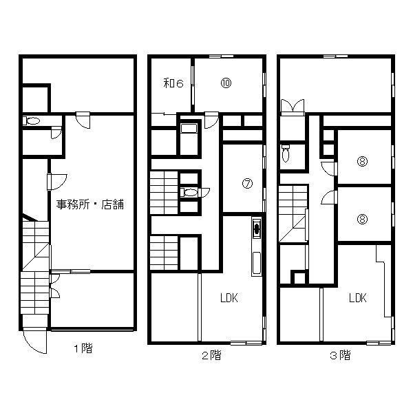 Floor plan. 22.5 million yen, 8LDK, Land area 190.08 sq m , Building area 371.49 sq m