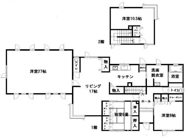Floor plan. 16.8 million yen, 4LDK, Land area 538.12 sq m , Building area 177.39 sq m