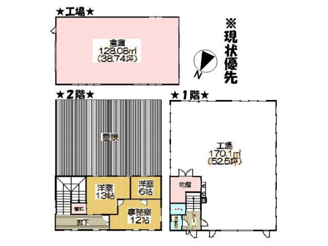 Floor plan. 13.7 million yen, 2LDK, Land area 771.15 sq m , Building area 401.8 sq m Floor