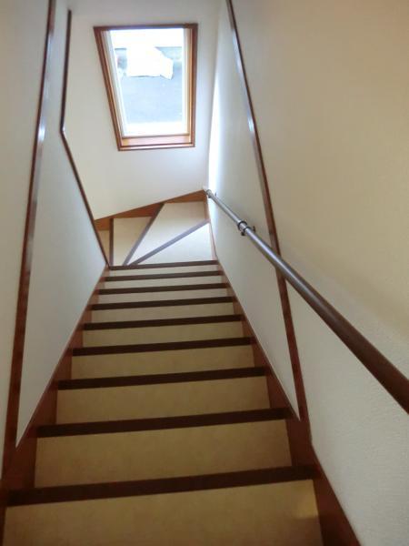 Other introspection. Stairs as seen from the second floor