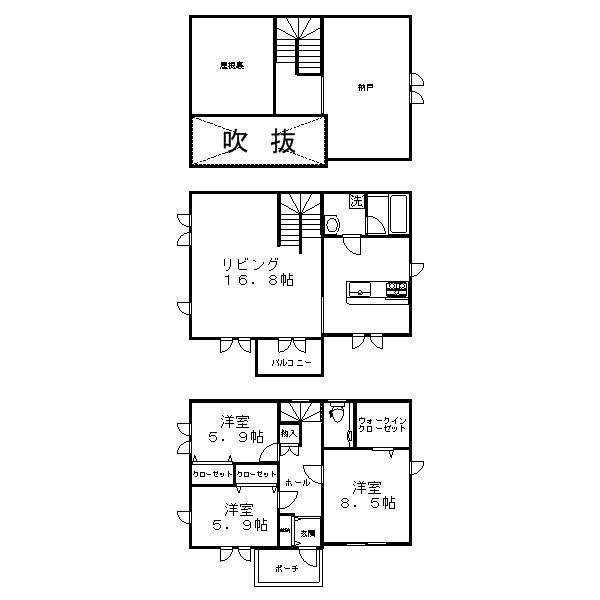 Floor plan. 11.3 million yen, 4LDK+S, Land area 263.17 sq m , Building area 132.49 sq m