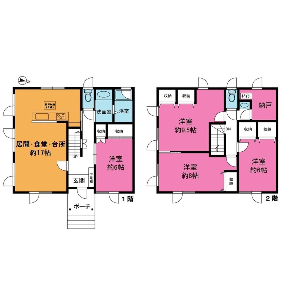 Floor plan. 25,800,000 yen, 4LDK + S (storeroom), Land area 241.95 sq m , Building area 125.03 sq m