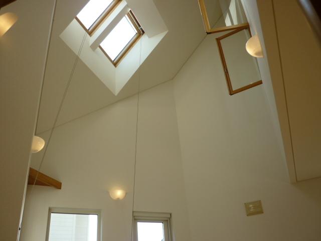 Living. Living in sunny in the atrium and skylight