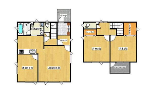 Floor plan. 18,800,000 yen, 3LDK, Land area 184.33 sq m , Building area 99.36 sq m floor plan