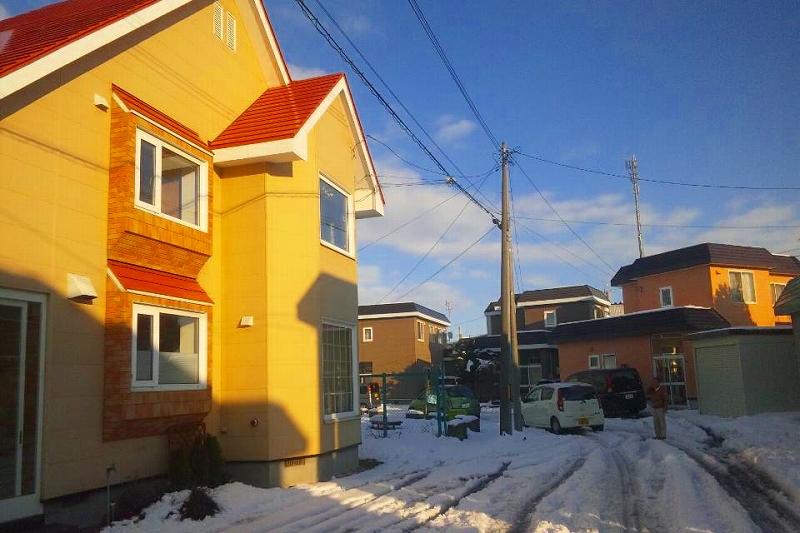 Local photos, including front road. The entire surface of the road south width 8m