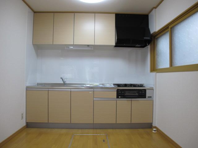 Kitchen. Kitchen installation of new