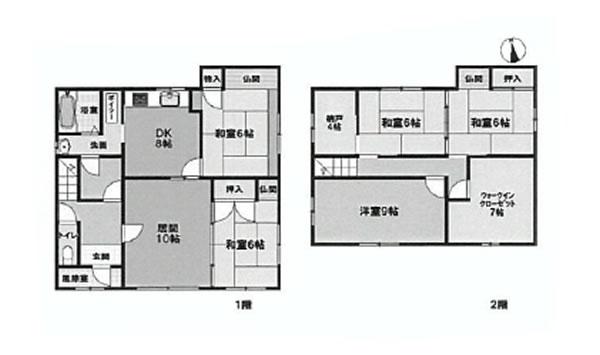Floor plan. 16.8 million yen, 5LDK + S (storeroom), Land area 277.61 sq m , Building area 132.83 sq m floor plan
