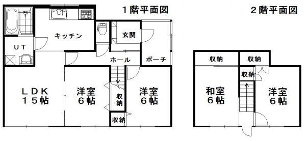 Floor plan. 17.8 million yen, 4LDK, Land area 194.77 sq m , Building area 91.08 sq m