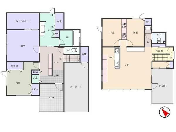 Floor plan. 33,500,000 yen, 3LDK, Land area 213.87 sq m , Building area 146.15 sq m