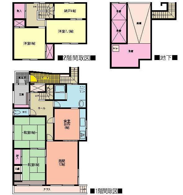 Floor plan. 13.8 million yen, 4LDK + S (storeroom), Land area 215.11 sq m , Building area 141.75 sq m