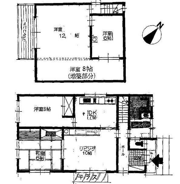 Floor plan. 5.8 million yen, 4LDK, Land area 165 sq m , Building area 117.46 sq m
