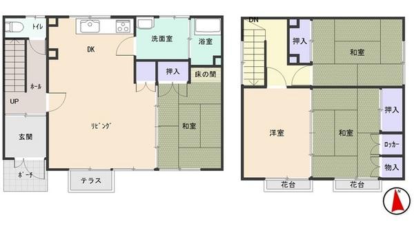 Floor plan. 9.1 million yen, 4LDK, Land area 157.04 sq m , Building area 97.71 sq m
